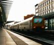 Trein die vertrekt