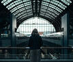 Dorien in treinstation